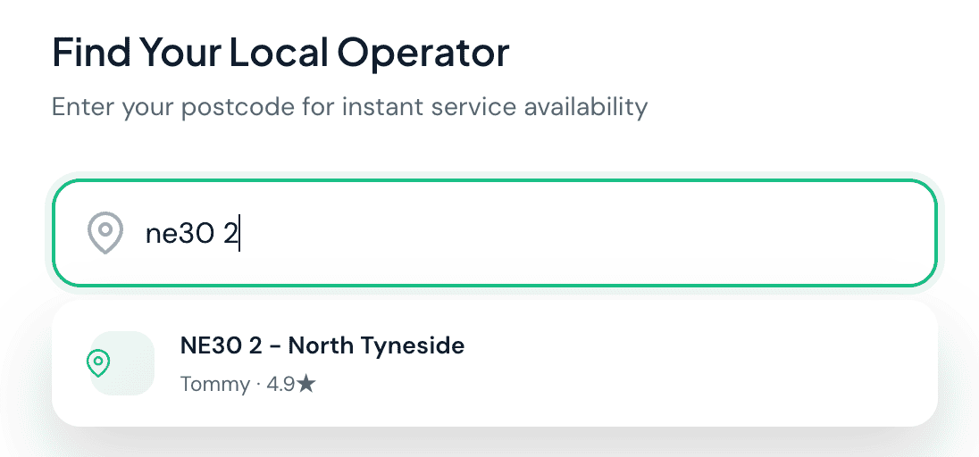 Postcode lookup tool routing customers to the correct franchisee territory